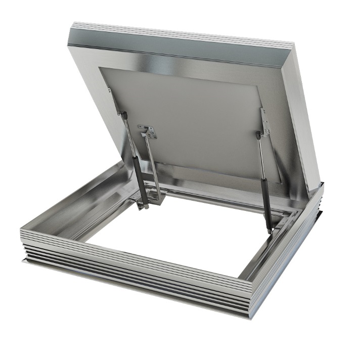 Премьер - Хаммер Заполняемый алюминиевый люк в подвал Премьер Хаммер на петлях и амортизаторах